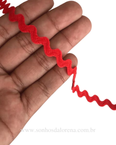 FITA SIANINHA COR VERMELHO 5MM KIT COM 05 METROS - comprar online