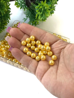 PEROLAS EM ABS AMARELO VANILA 8MM COM 30 GRAMAS - comprar online