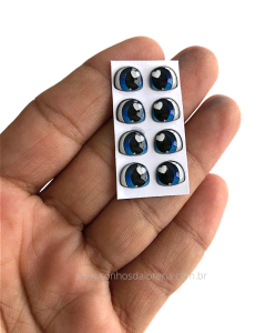OLHO DE RESINA 8X7MM COM 4 PARES - comprar online