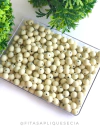 BOLAS EMBORRACHADAS OFF WHITE 8MM COM 30 GRAMAS