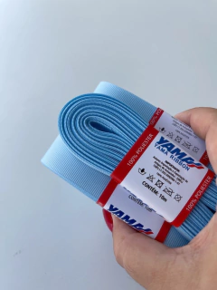 FITA GORGURÃO LISO YAMA COR 308 BLUE TOPAZ COM 10 METROS - comprar online