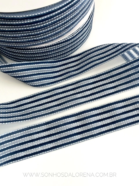 FITA VELUDO STRIP AZUL MARINHO 1 METRO