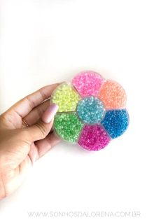 BOX DE MIÇANGÃO TRANSPARENTE COM MIOLO 7 CORES - comprar online