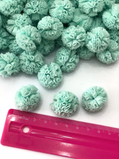 KIT COM 10 POMPONS DE MALHA DE 2,5CM TIFANNY - comprar online