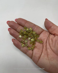 ENTREMEIO REDONDO ALFABETO TRANSPARENTE COM DOURADO 30 GRAMAS - comprar online