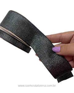 FITA SINIMBU LUREX 38MM PRETO 1667/38 COR 12 - comprar online