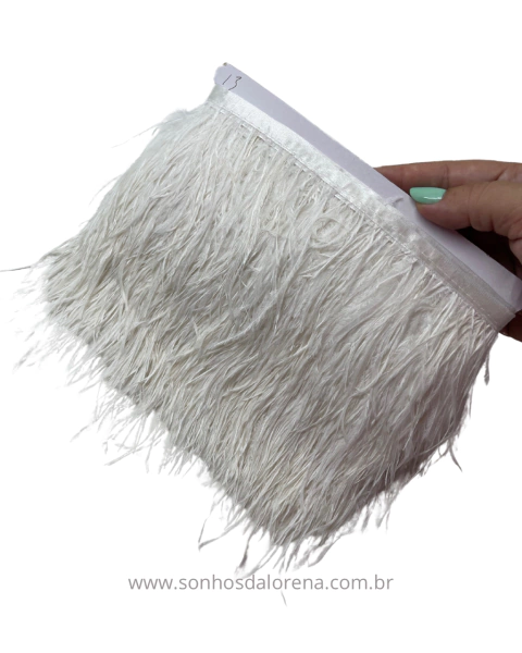 FITA COM PLUMAS BRANCO ( 50CM)