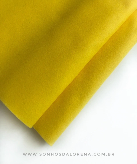 FELTRO 20CM X 50CM COR AMARELO CITRICO