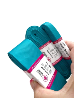 FITA GORGURÃO LISO SANDING COR 69 AZUL MAR COM 10 METROS - comprar online
