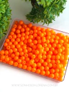 BOLAS LEITOSAS 8MM LARANJA NEON 30 GRAMAS