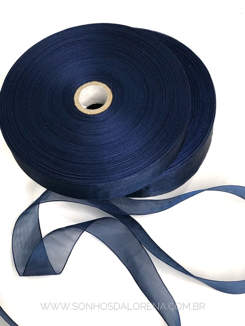 FITA ORGANZA SANDING 38 MARINHO KIT 10 METROS