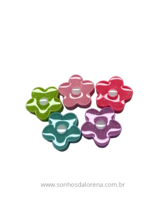 APLIQUES DE RESINA FLORES TONS CANDY 1,5CM (5 UNIDADES) na internet