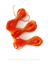 RABO DE RATO LARANJA NEON 1MM COM 05 METROS