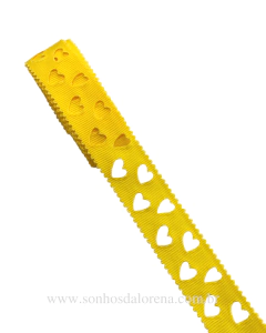 FITA YAMA 645 DAFFODIL 22MM CORAÇÃO VAZADO COM 3 METROS