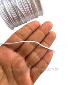 RABO DE RATO BRANCO 1MM KIT COM 05 METROS - comprar online