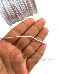 RABO DE RATO BRANCO 1MM KIT COM 05 METROS - comprar online