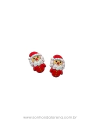 APLIQUE EMBORRACHADO NATALINO PAPAI NOEL 3,2CM 2 UNIDADES