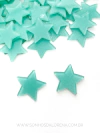 ESTRELA EM ACRILICO VERDE TIFANY 2 UNIDADES