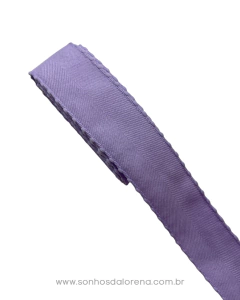 FITA TWILL POMPOM LILAS COM 3 METROS (38MM)