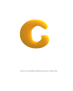 APLIQUE ACRILICO LETRA "C" AMARELO 2,5CM X 2,5CM UNIDADE