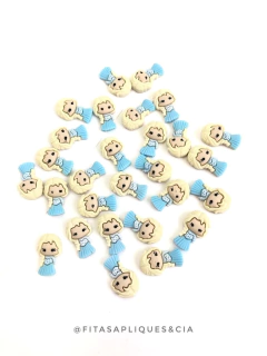APLIQUE RESINA 2,3CM FROZEN KIT COM 2 (ANNA E ELSA) - comprar online