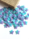 APLIQUE ESTRELINHAS PP TIE DYE TIFFANY E LILÁS KIT COM 02 UNIDADES TAMANHO 2CM