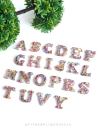 APLIQUE ACRILICO LETRAS COM CONFETES KIT COM 2 UNIDADES - comprar online