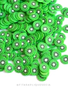 APLIQUE DE FIMO KIWI G KIT COM 5 UNIDADES