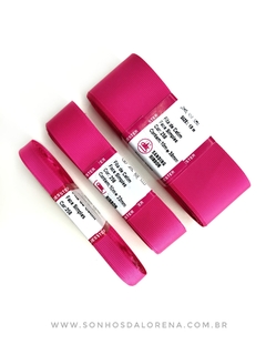FITA GORGURÃO LISO SANDING COR 258 ROSA SELVAGEM COM 10 METROS na internet