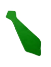 GRAVATA JUNINA DE FELTRO VERDE BANDEIRA (UNIDADES)