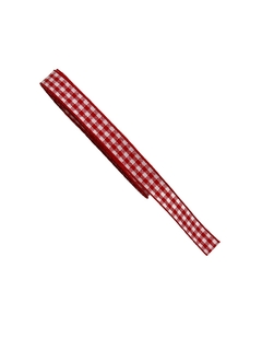 FITA IMPORTADA XADREZ VERMELHO 10MM 3 METROS