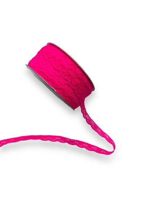 FITA RENDA NAJAR N 2 ROSA NEON 10MM ( 5 METROS )