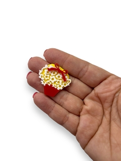 APLIQUE ACRILICO BALDE DE PIPOCA VERMELHO COM 2 UNIDADES - comprar online