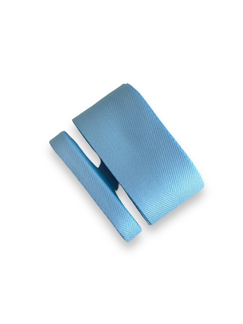 KIT DE FITA TWILL LISA AZUL BEBÊ COM 4 METROS (2 METROS DE CADA)