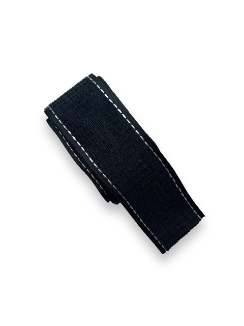 FITA QUADRICULADA COM BORDA PESPONTADA 38MM BLACK (2 METROS)