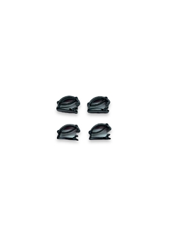 CLIPE PARA CADARÇO PRETO 1,5CM COM 4 UNIDADES
