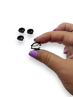 CLIPE PARA CADARÇO PRETO 1,5CM COM 4 UNIDADES - comprar online