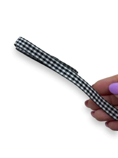 FITA IMPORTADA XADREZ PRETO 10MM 3 METROS - comprar online