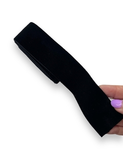 FITA VELUDO 38MM PRETA (2 METROS) - comprar online