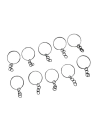 ARGOLA DE FERRO COM CORRENTE PRATA 21MM IDEAL PARA LEMBRANCINHA 10 UNIDADES