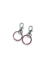 MOSQUETÃO PARA CHAVEIRO LAGOSTA COM ARGOLA 5CM PRATA ( 2 UNIDADES )