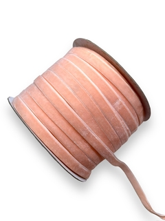 FITA VELUDO 10MM SALMÃO (2 METROS)