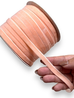 FITA VELUDO 10MM SALMÃO (2 METROS) - comprar online