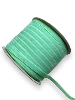 FITA VELUDO 10MM VERDE BEBE (2 METROS)