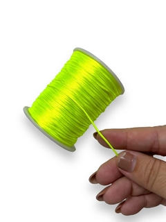 RABO DE RATO AMARELO NEON 1MM KIT COM 05 METROS - comprar online