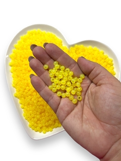 BOLA TRANSLUCIDA AMARELA 6MM COM 30 GRAMAS - comprar online