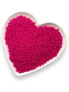 BOLA TRANSLUCIDA PINK 6MM COM 30 GRAMAS