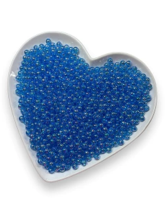 BOLAS BOLHA DE SABÃO AZUL TURQUESA DE 8MM COM 30 GRAMAS