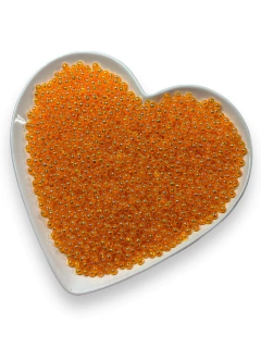 BOLAS BOLHA DE SABÃO LARANJA DE 6MM COM 30 GRAMAS