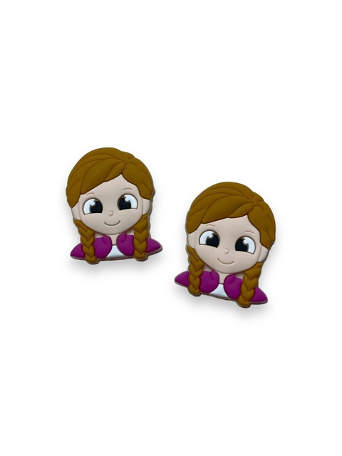 APLIQUE EMBORRACHADO PRINCESA ANNA 3CM (2 UNIDADES)